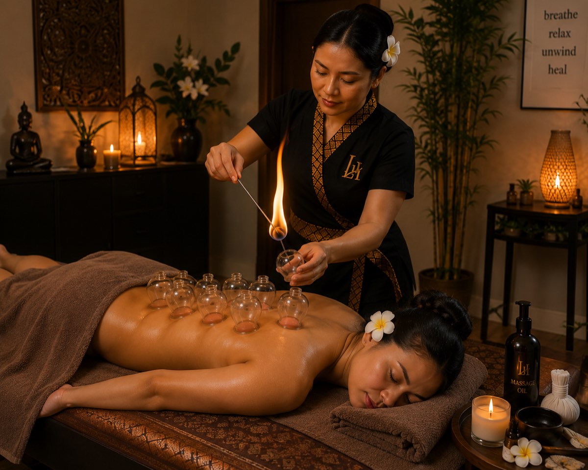 Fire Cupping Massage treatment at home